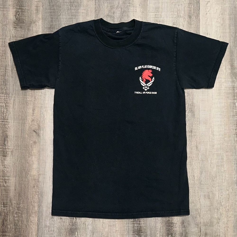 Men’s Small Black US Air Force Silver Flag Exercise Site Military Tee Shirt